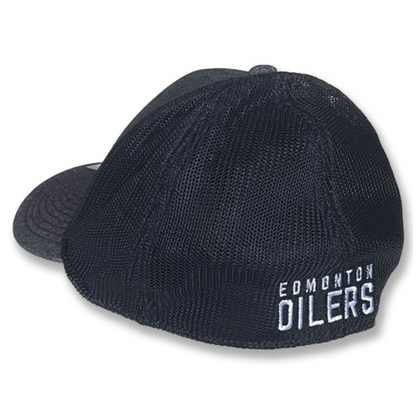 Edmonton Oilers Heathered Dark Blue Hat Back