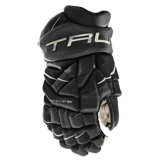 True Hockey Catalyst 9X3 Youth Hockey Gloves (2023) Black