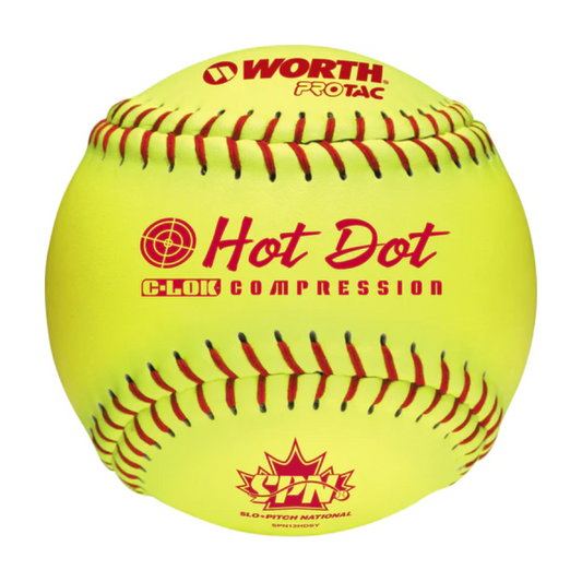 Worth SPN Hot Dot 12" Softball yelllow