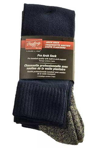 Rawlings Pro Arch 2-Pack Baseball Socks - Navy Blue