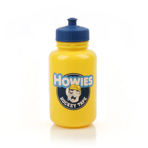 Howie's Hockey yellow and blue Water Bottle